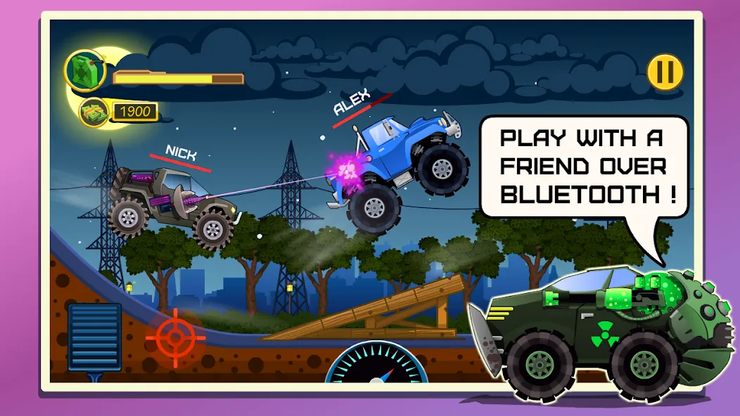 Mad Hill Racing: Bluetooth — скриншот 1