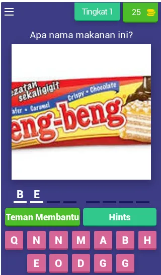 Tebak Makanan Ringan Indonesia — скриншот 1