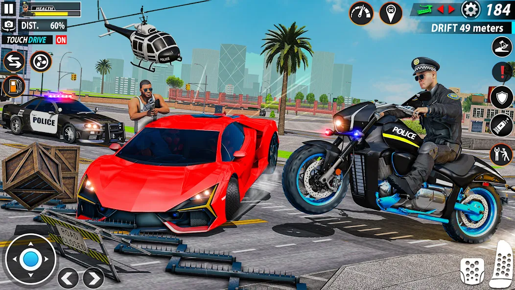 Police Moto Bike Chase Crime — скриншот 3 Police Moto Bike Chase Crime — скриншот 3