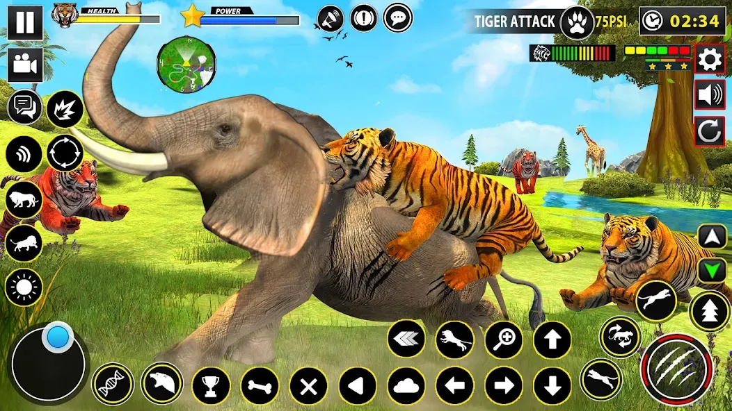 Tiger Simulator Lion games 3D — скриншот 3 Tiger Simulator Lion games 3D — скриншот 3