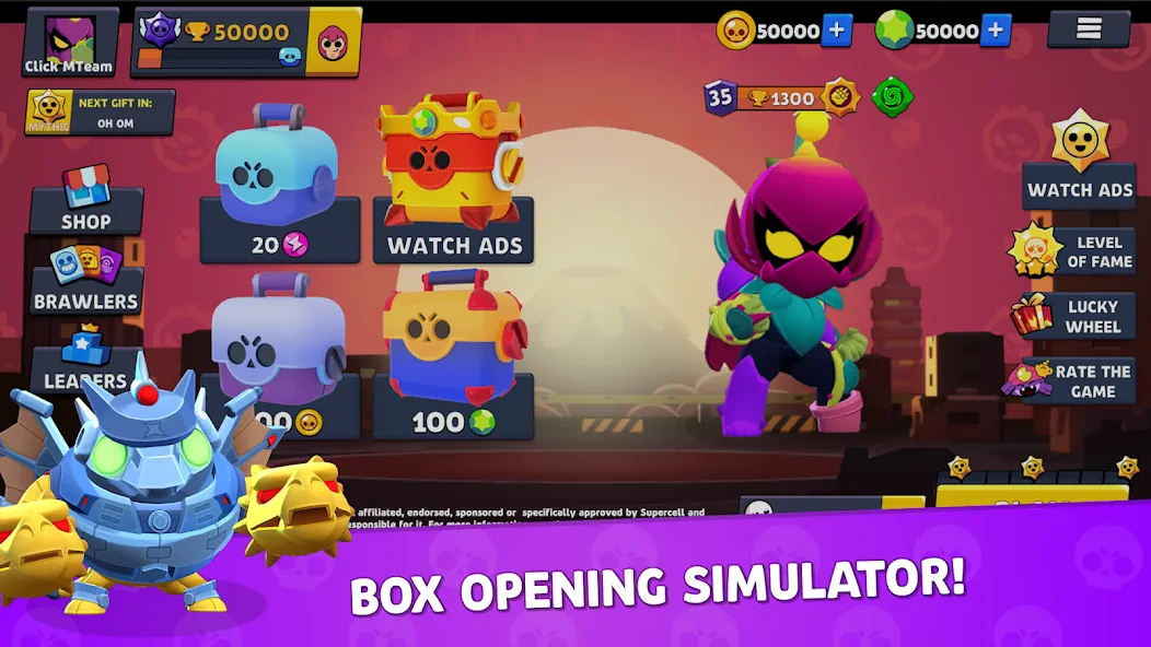 Brawl Box Stars Simulator — скриншот 1 Brawl Box Stars Simulator — скриншот 1
