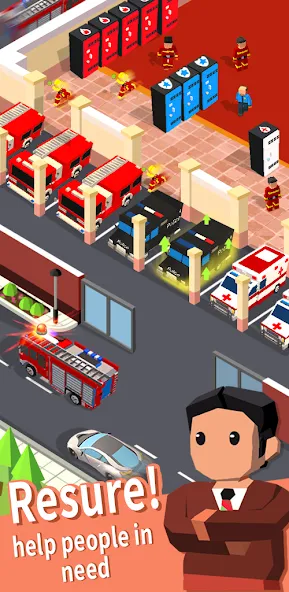 Idle Rescue Tycoon — скриншот 1