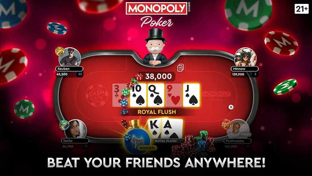MONOPOLY Poker - Texas Holdem — скриншот 3