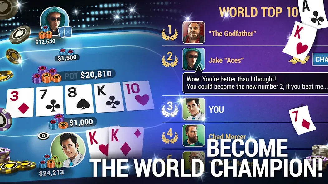 Poker World, Offline TX Holdem — скриншот 3 Poker World, Offline TX Holdem — скриншот 3