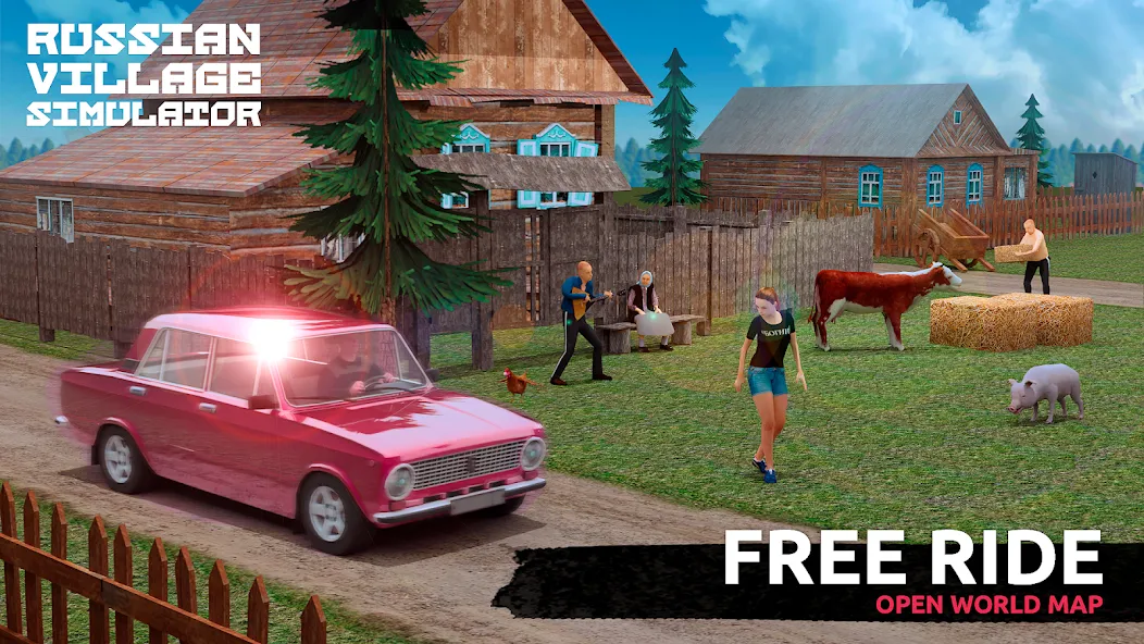 Russian Village Simulator 3D — скриншот 2