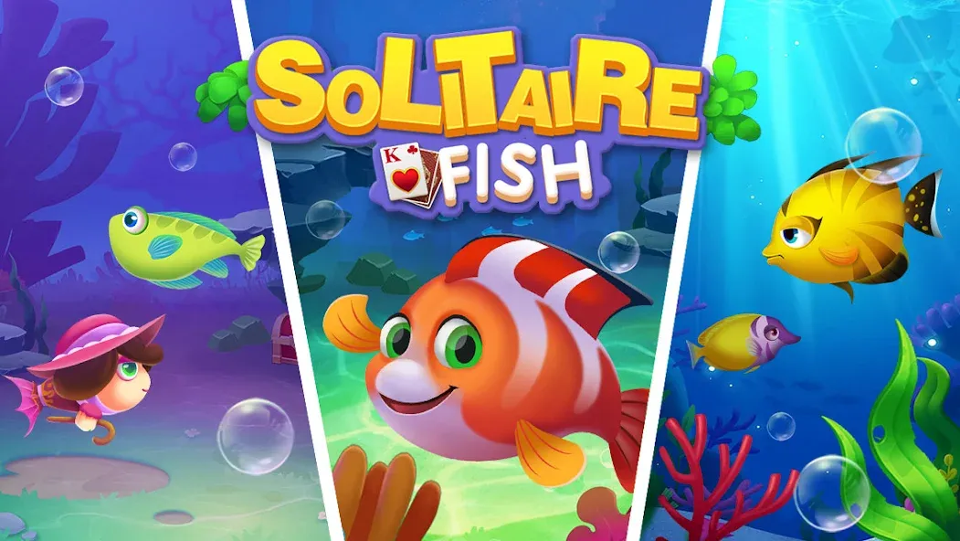 Solitaire Fish Klondike Card — скриншот 5