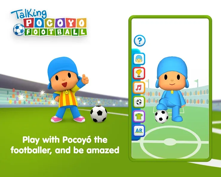 Talking Pocoyo Football — скриншот 2