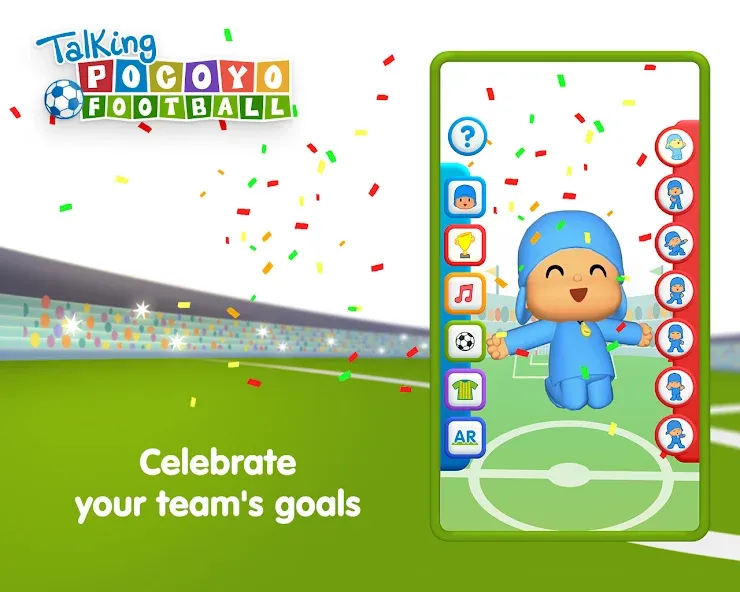 Talking Pocoyo Football — скриншот 3