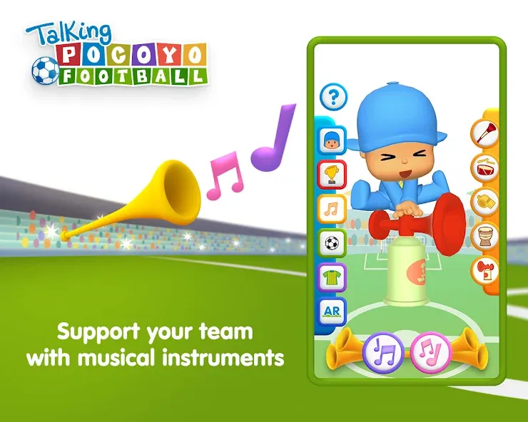 Talking Pocoyo Football — скриншот 4