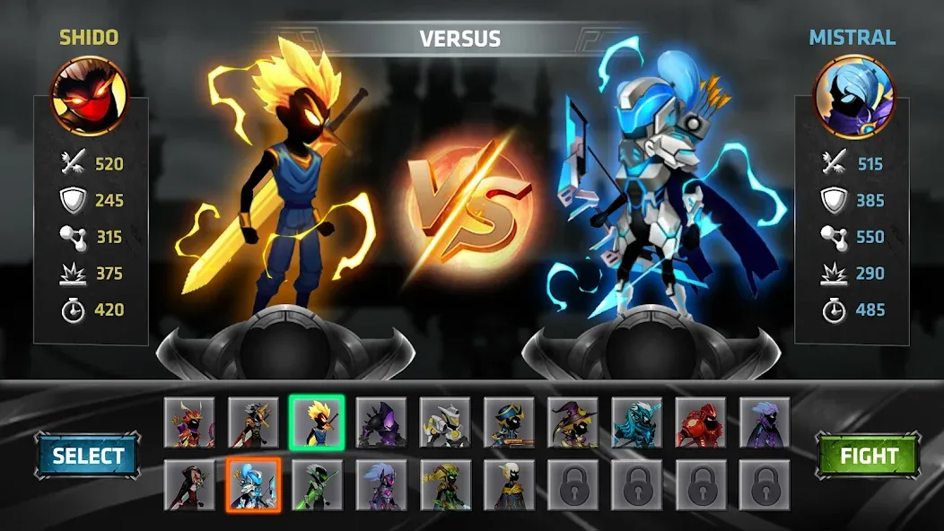 Stickman Legends Offline Games — скриншот 2