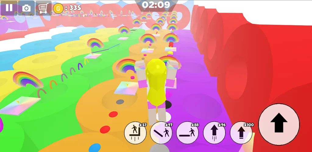 Rainbow Parkour sweet Girl — скриншот 1