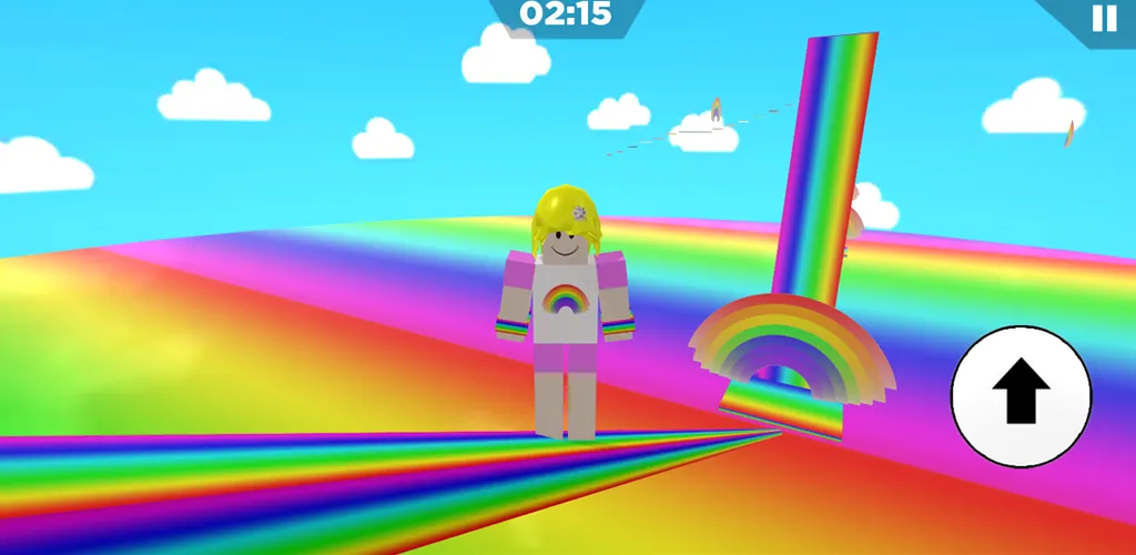 Rainbow Parkour sweet Girl — скриншот 2