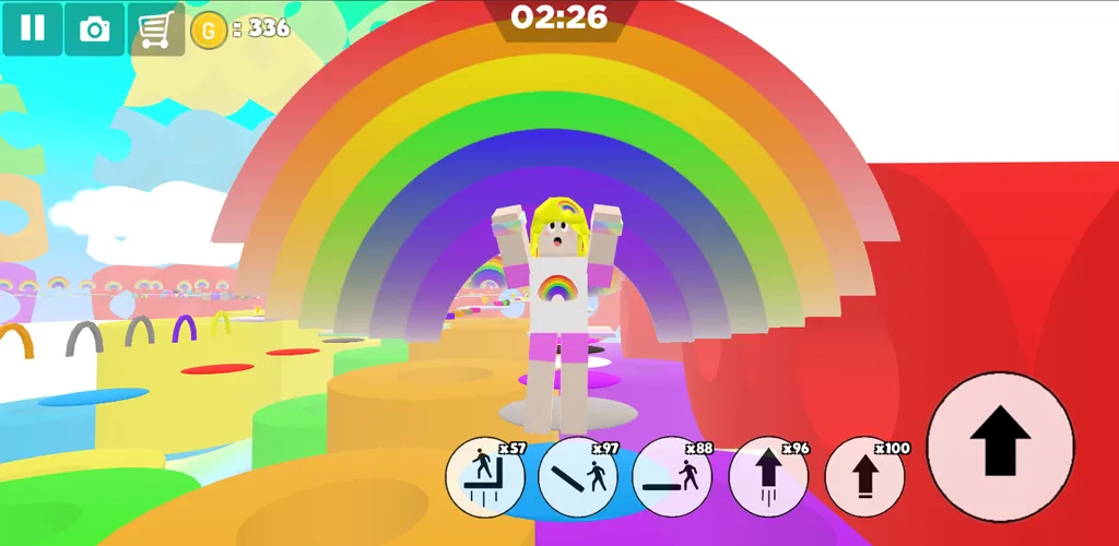 Rainbow Parkour sweet Girl — скриншот 3