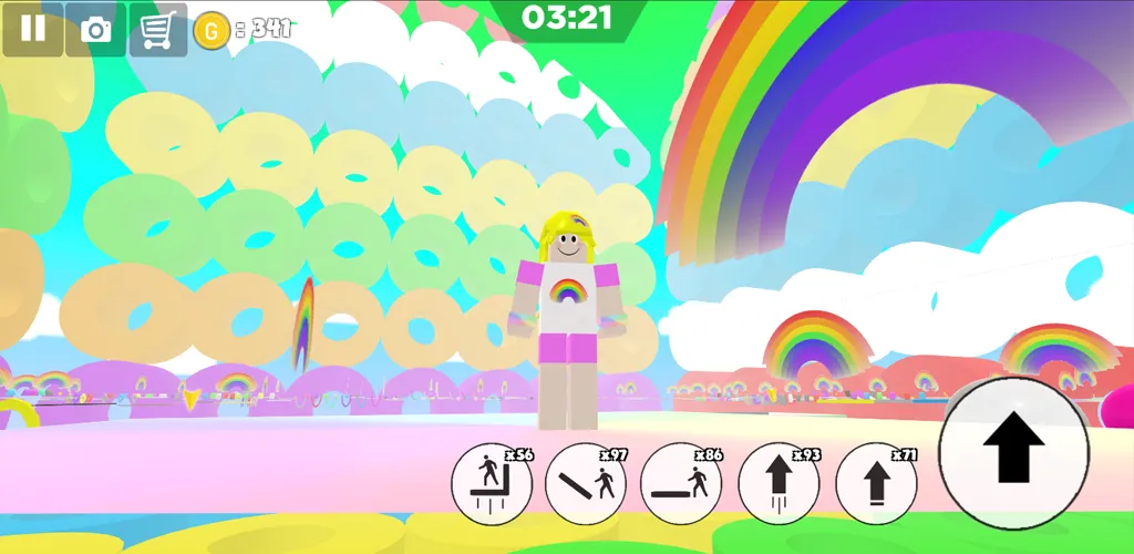 Rainbow Parkour sweet Girl — скриншот 5