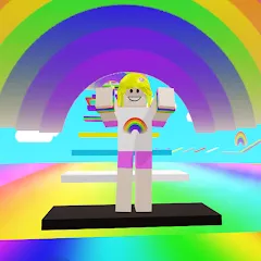 Rainbow Parkour sweet Girl на телефон — Много денег и без рекламы