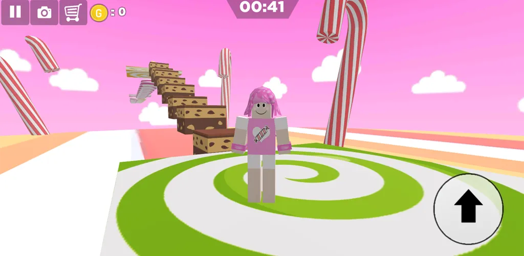 Candy Parkour Sweet girl — скриншот 1 Candy Parkour Sweet girl — скриншот 1