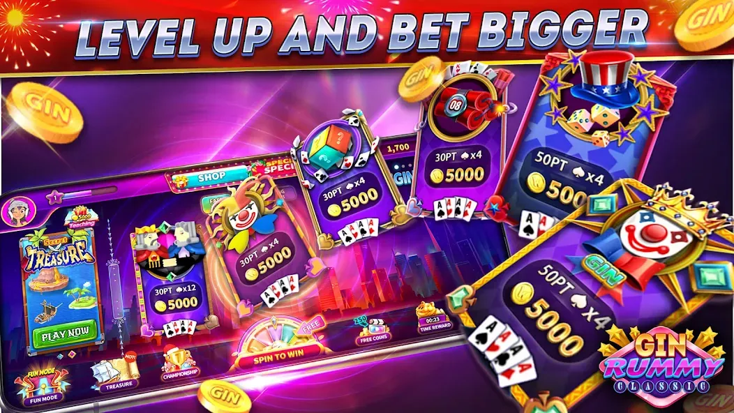Gin Rummy Online & Offline — скриншот 3