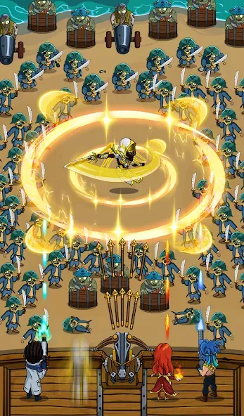 Zombie War Idle Defense Game — скриншот 1