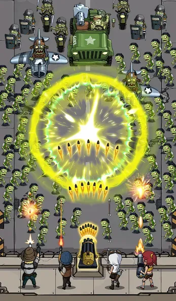 Zombie War Idle Defense Game — скриншот 3