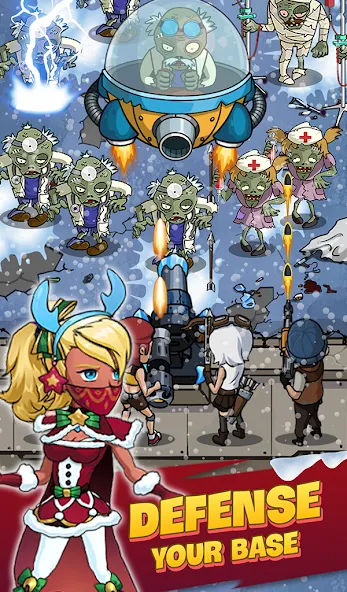 Zombie War Idle Defense Game — скриншот 5