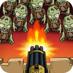 Скачать Zombie War Idle Defense Game на Андроид — Много денег и кристаллов