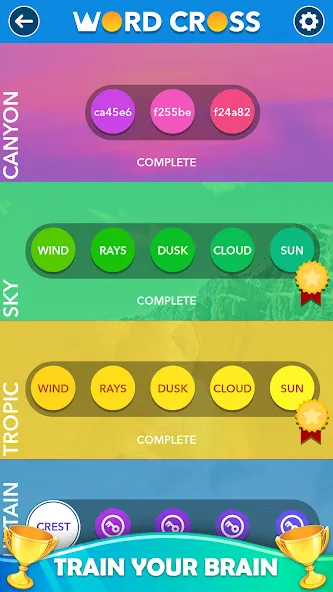 Word Cross: Offline Word Games — скриншот 4 Word Cross: Offline Word Games — скриншот 4
