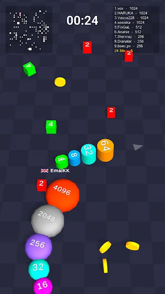 Cube Arena 2048: Merge Numbers — скриншот 1