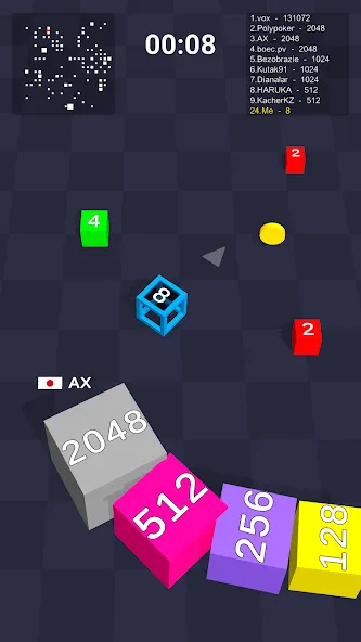 Cube Arena 2048: Merge Numbers — скриншот 2