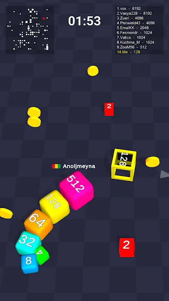 Cube Arena 2048: Merge Numbers — скриншот 3