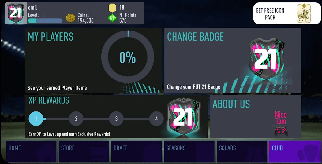 NT 21 Draft + Pack Opener — скриншот 3