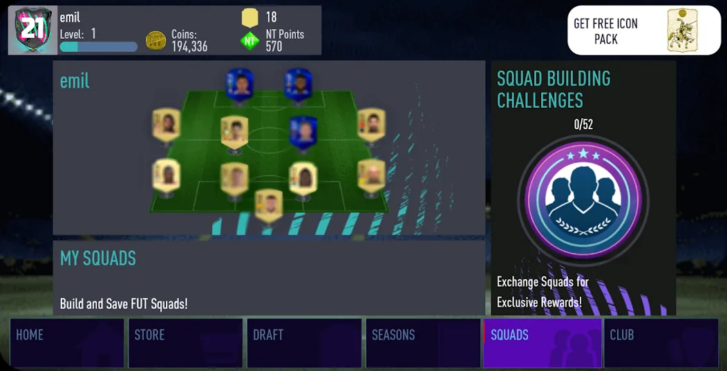 NT 21 Draft + Pack Opener — скриншот 5