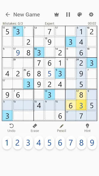Killer Sudoku - Sudoku Puzzles — скриншот 3