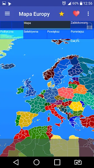 Europe map — скриншот 2