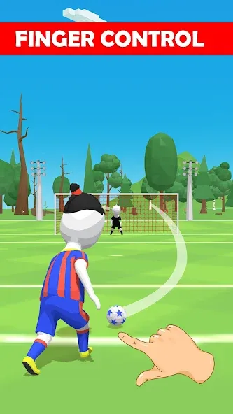 Stickman Freekick: Soccer game — скриншот 1
