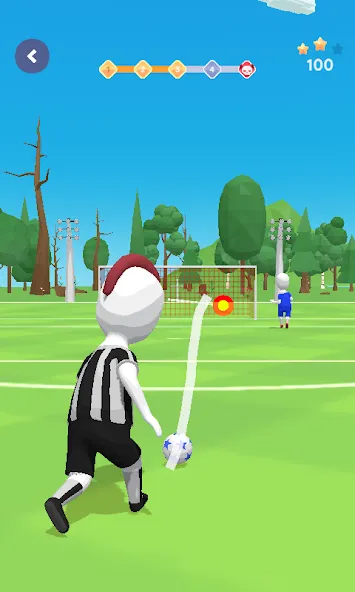 Stickman Freekick: Soccer game — скриншот 5