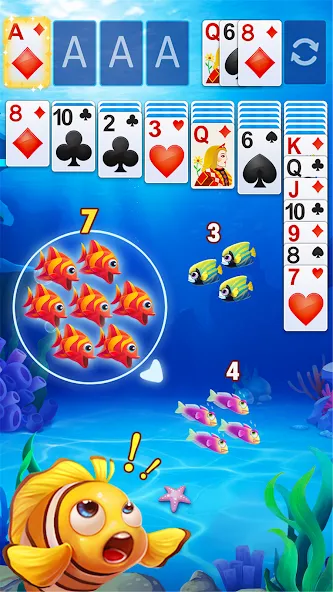 Solitaire Fish — скриншот 1