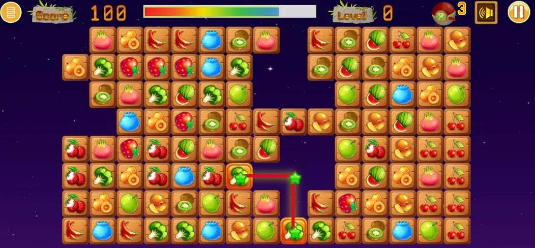 Link fruits - fruit match pair — скриншот 5