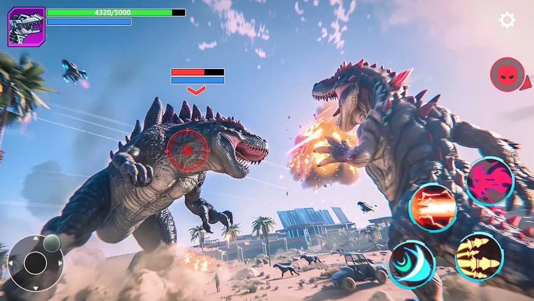 Mech War: Jurassic Dinosaur — скриншот 1 Mech War: Jurassic Dinosaur — скриншот 1