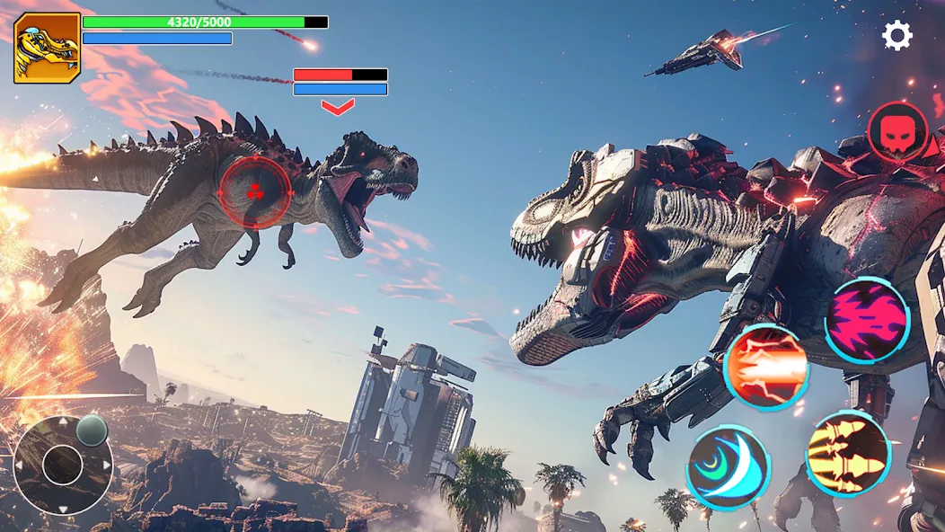 Mech War: Jurassic Dinosaur — скриншот 2 Mech War: Jurassic Dinosaur — скриншот 2