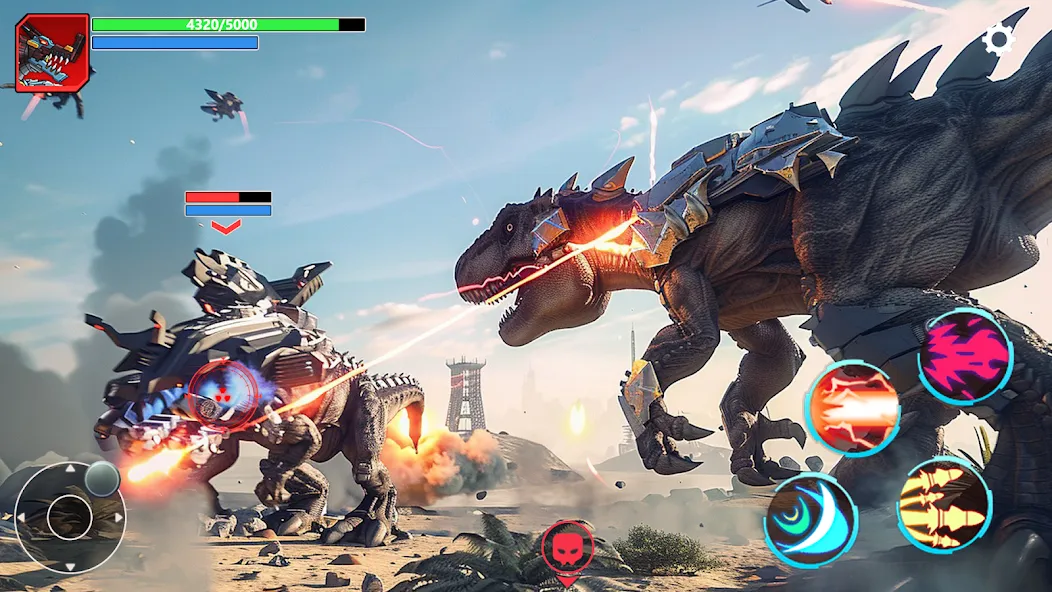 Mech War: Jurassic Dinosaur — скриншот 3 Mech War: Jurassic Dinosaur — скриншот 3