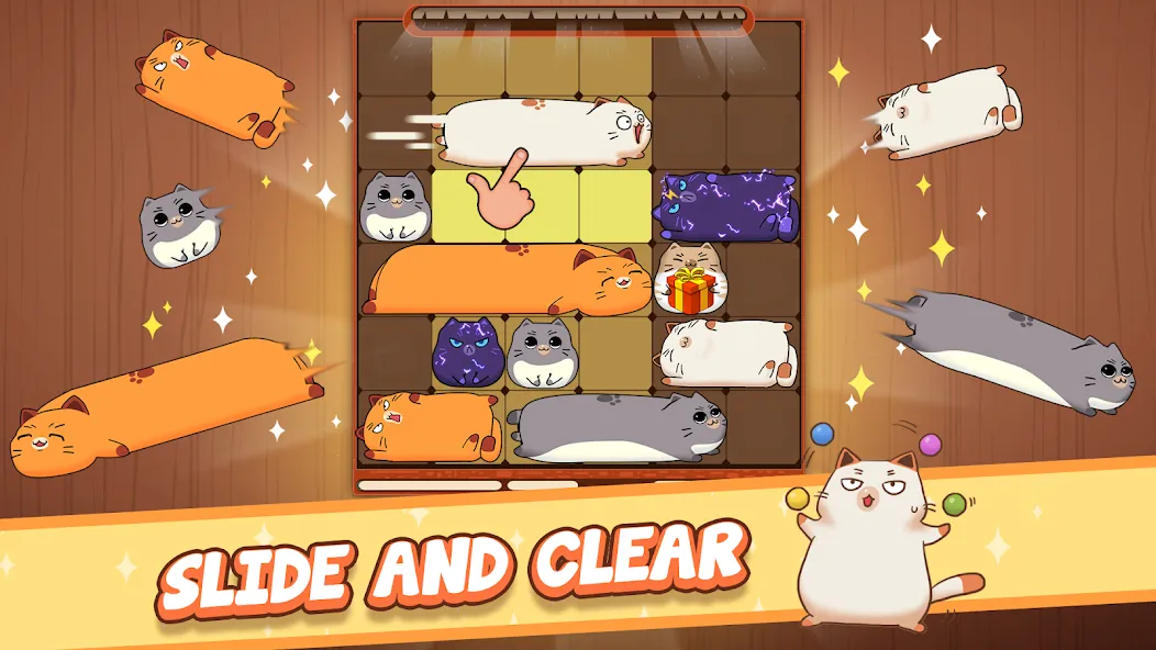 Haru Cats: Cute Sliding Puzzle — скриншот 1