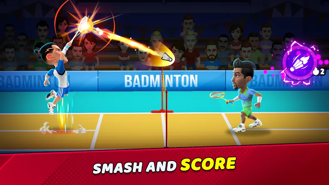 Badminton Clash 3D — скриншот 1