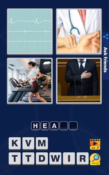 4 Pics 1 Word Quiz Game — скриншот 2