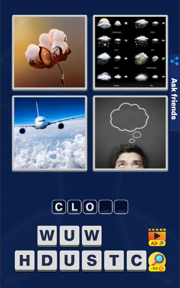 4 Pics 1 Word Quiz Game — скриншот 3