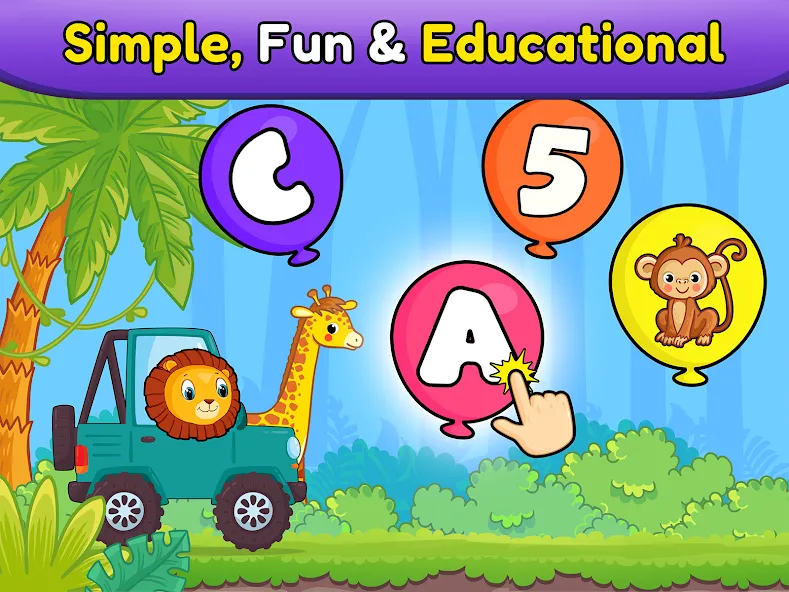 Balloon Pop Kids Learning Game — скриншот 2