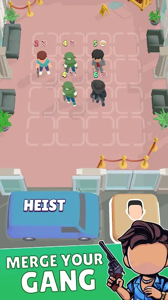 Merge Gangster Heist vs Police — скриншот 1