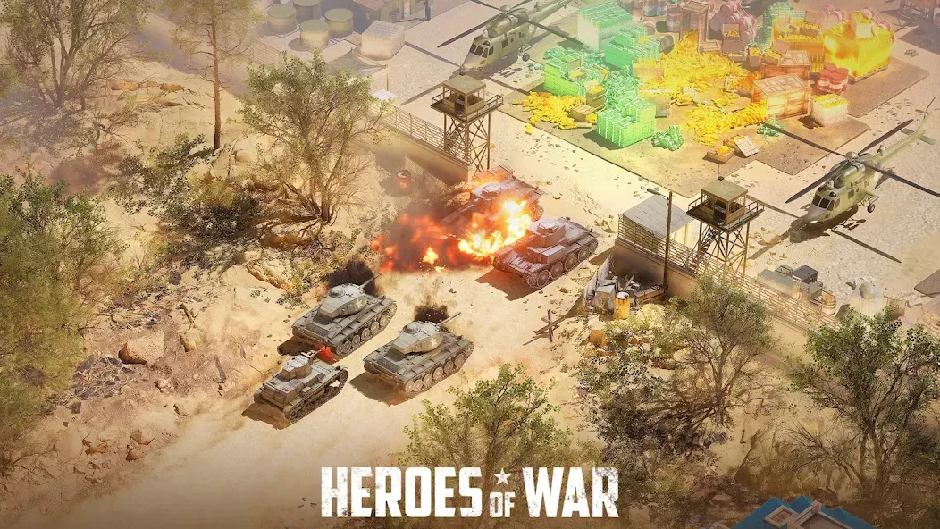 Heroes of War: Idle army game — скриншот 2