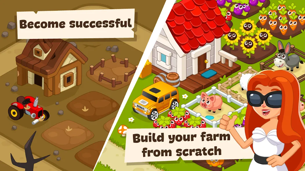 Idle Farm Game Offline Clicker — скриншот 2