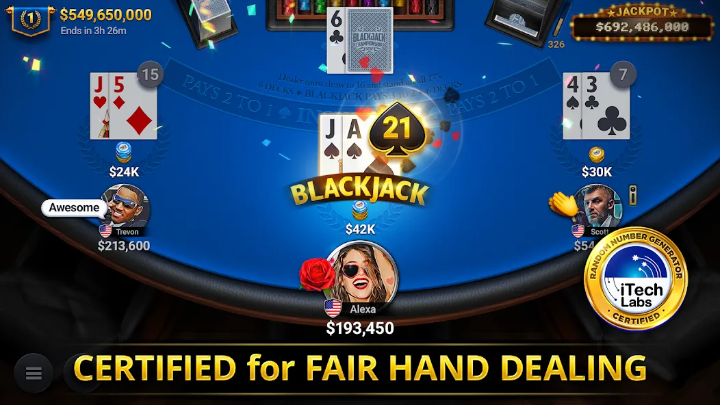 Blackjack Championship — скриншот 1 Blackjack Championship — скриншот 1