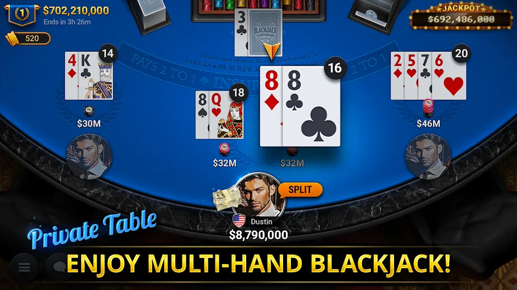Blackjack Championship — скриншот 5
